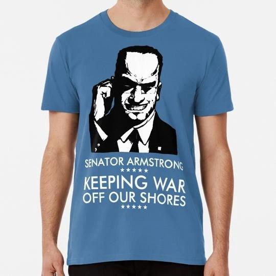 Senator Armstrong Presidential Campaign Metals Gear Rising Revengeance T-Shirt M