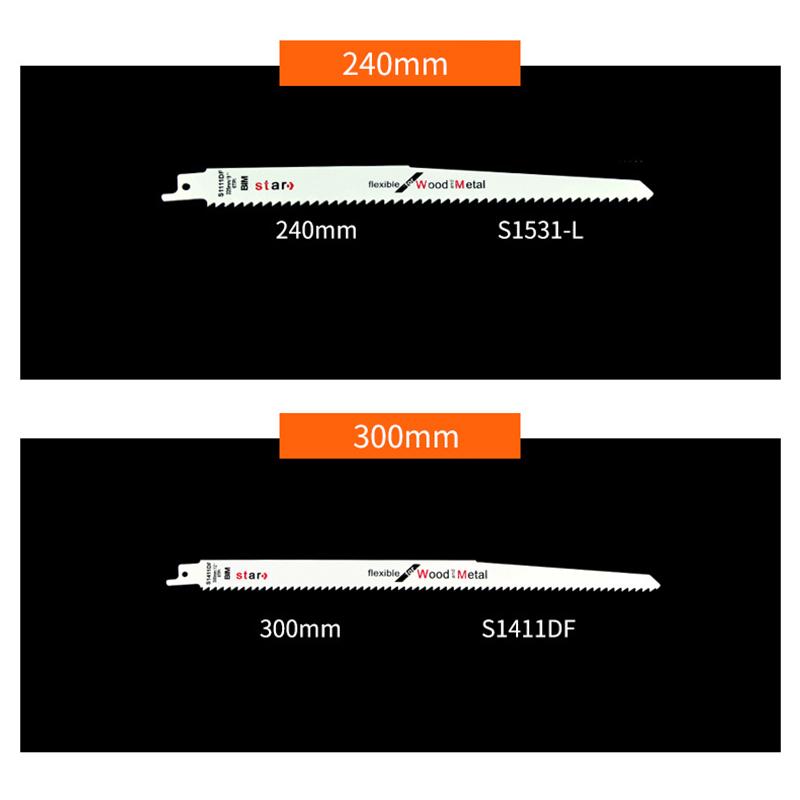 8pcs New Reciprocating Saber Saw Blades Set Metal Curve Wood Saber Saw Blades