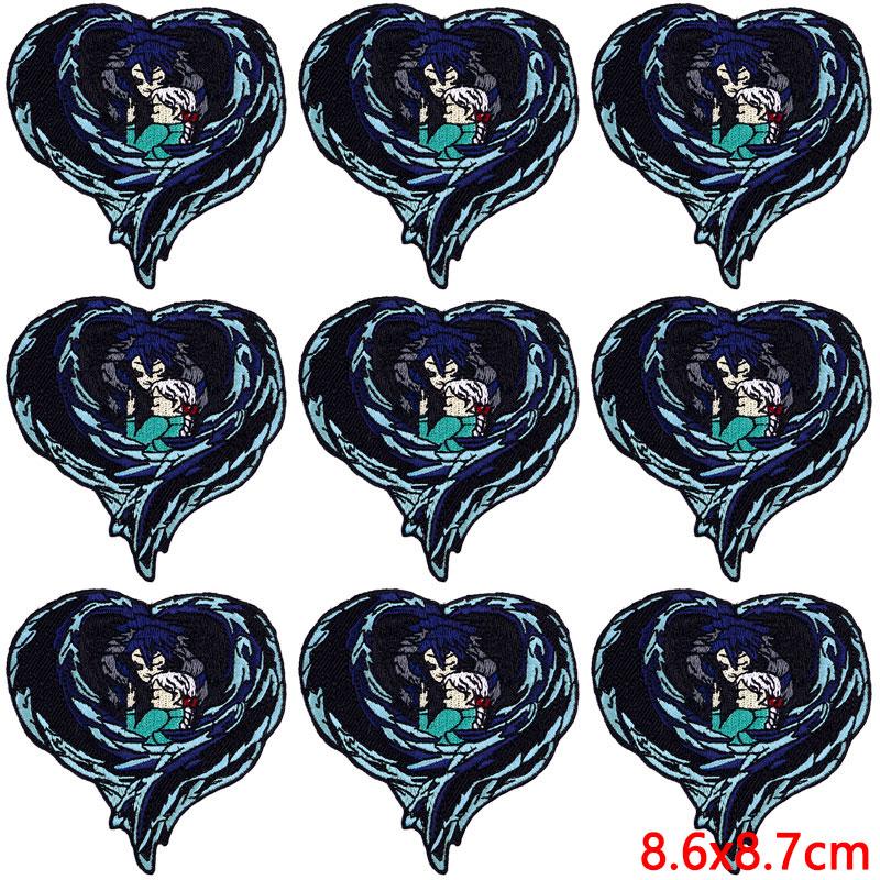 

10 шт./лот Нашивка с вышивкой «Волны», термонаклейки для одежды, вышитые нашивки для одежды, пластырь на клеевой основе, наклейки на липучке