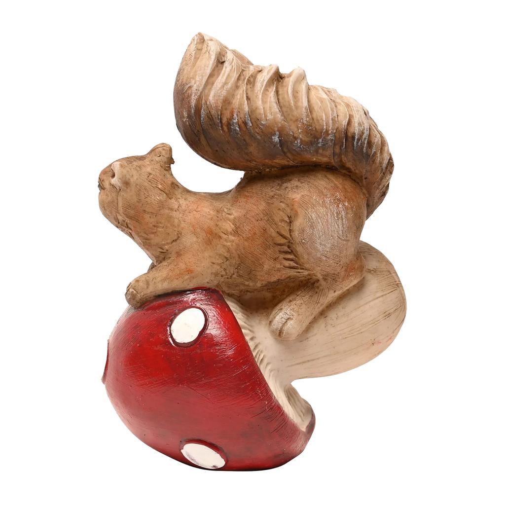 Country Living Squirrel Tipping Mushroom Ornament