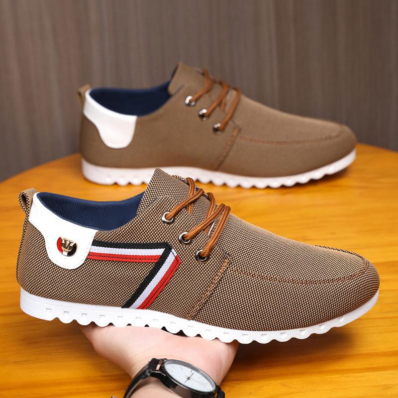 Chaussures Décontractées pour Hommes Chaussures Décontractées Chaussures en Toile Respirante Italiennes Chaussures de Conduite pour Hommes Nouvelles Chaussures Plates
