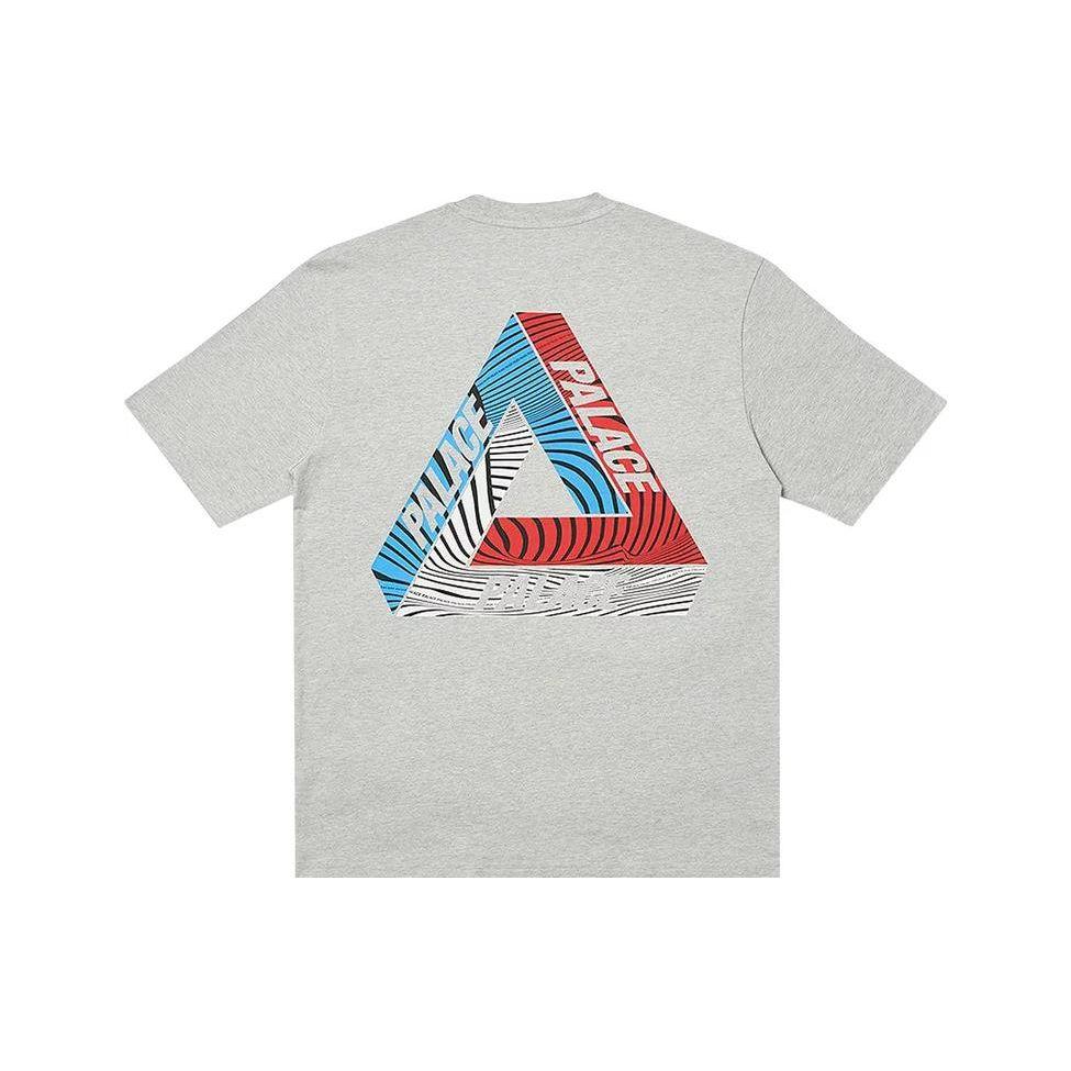 Palace Tri-Tex T-Shirt Grey Marl Men Tops P18TS221
