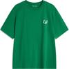 Li Ning Chinese Culture Series Printed Letter Round Neck Comfortable Breathable Short Sleeve T-Shirt Unisex Tops Crisp-Green AHSU319-5