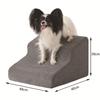 Foldable Pet Ramp Ladder for Small Medium Dogs Cats, Non-Slip Washable Steps for Sofa Bed Access with Multiple Tier Options