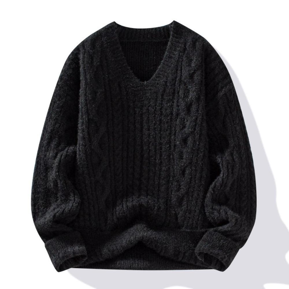 Winter Women's Fashionable Trend Twisted-knitted Thick Warm and Comfortable Sweater