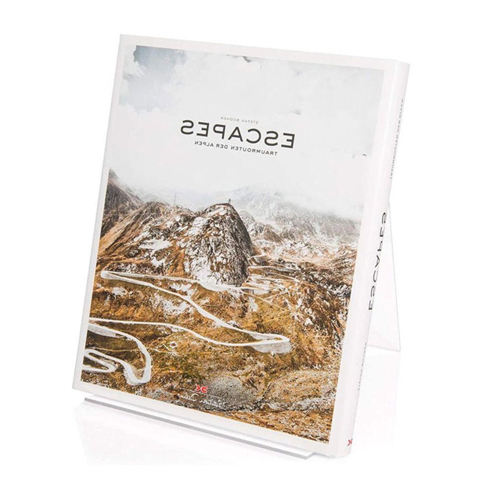 High Quality Acrylic Book Holder Multi Functional Transparent Bookend Portable Book Stand School Office