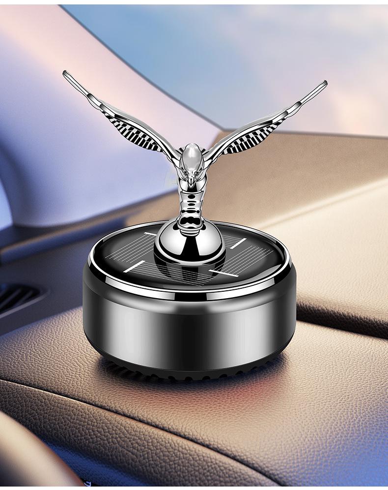 Solar-Powered Eagle Car Perfume Ornament: Slow Rotating Aromatherapy & Decoration