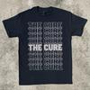 The Cure Silver Logo Rock Band Black Unisex T-shirt Size S-5XL