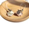 Flocked Bag Charm Portable Plush Pig Keychain Mini Pig Plush Pendant Sturdy Soft Keychain Accessory For Girlfriend Gift Keychain