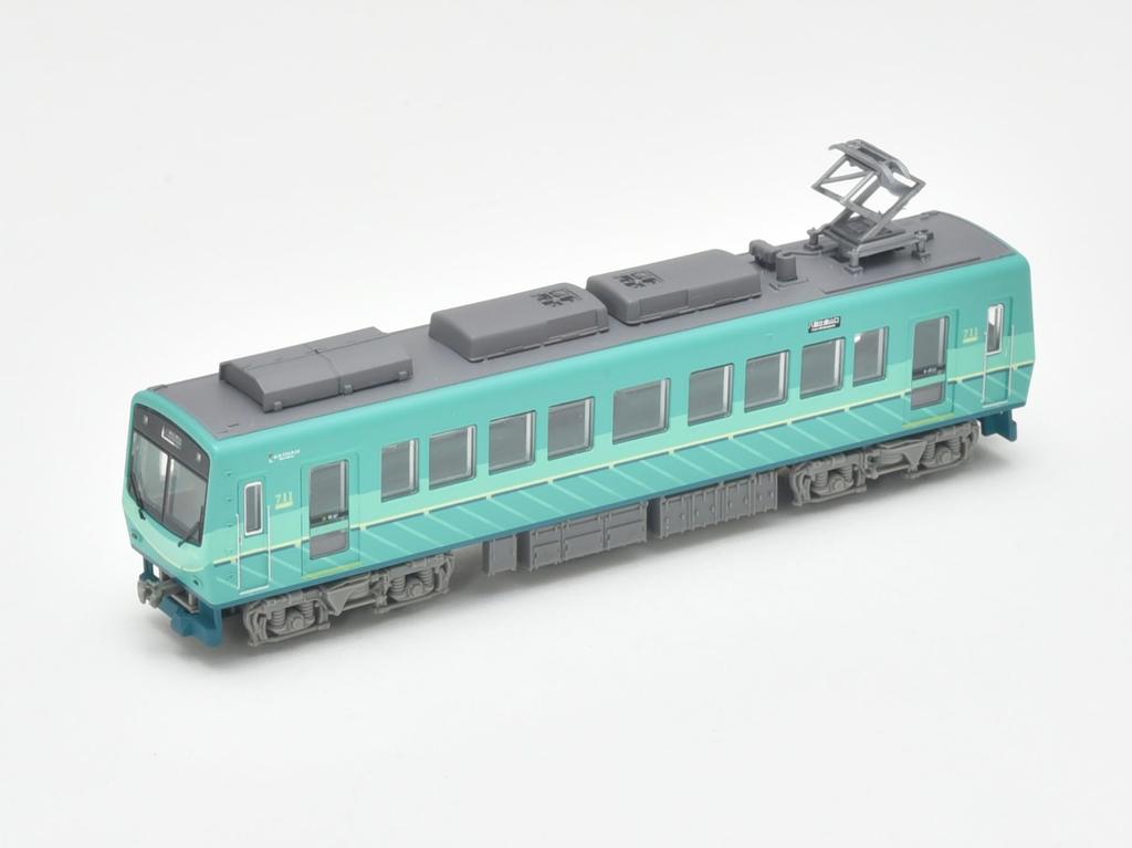 Railway Collection Tetsuro Eizan Railway 700 Series Renewal Car No. 711 Green Diorama Supplies