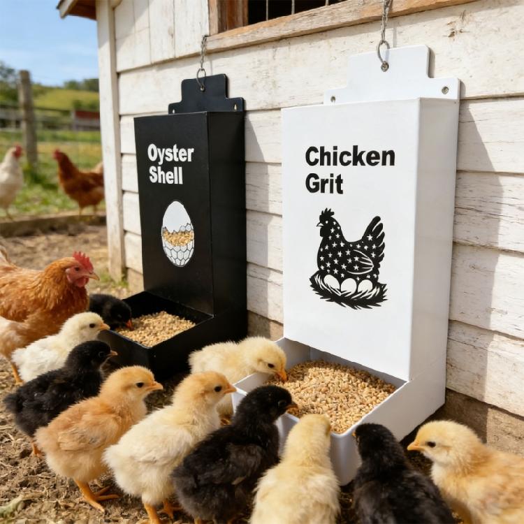Set Of 2 Premium Metal Food Holders For Poultry Leak Proof Structure Holds 1.3L Per Item Great For Small Groups