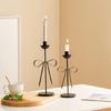 Bowknot Iron Taper Candle Holders Candlestick Holders Decorative Candle Stand for Wedding,Dining Table,Home Decors