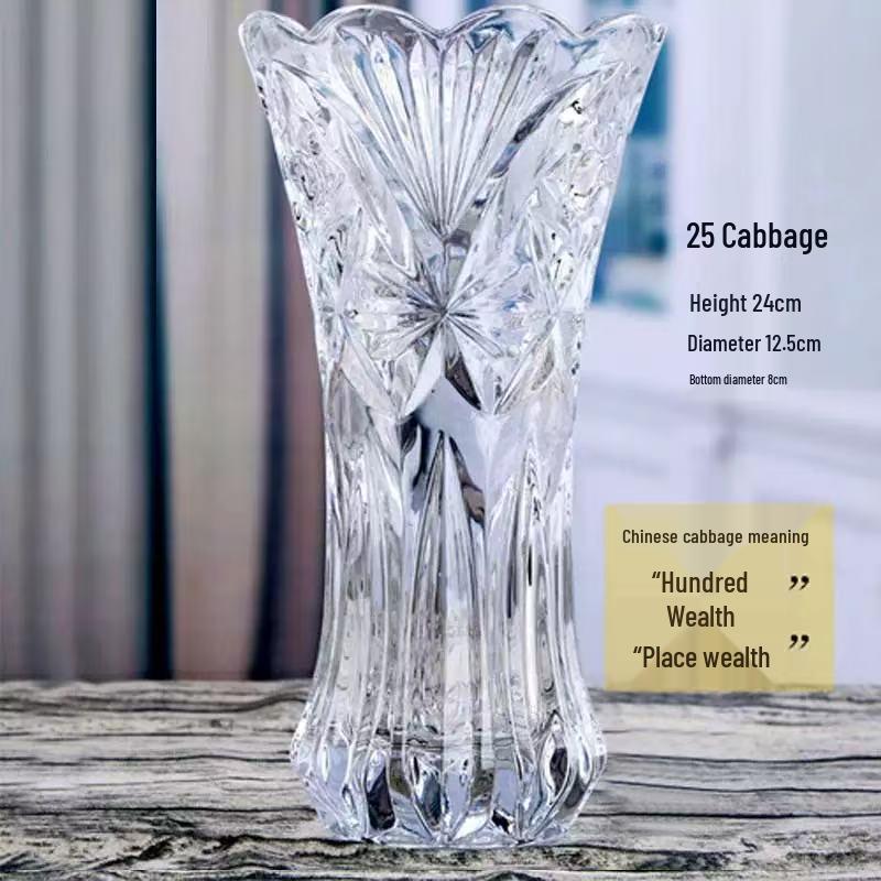 Vaso Spesso in Vetro Cristallo per Idroponica & Composizioni Floreali