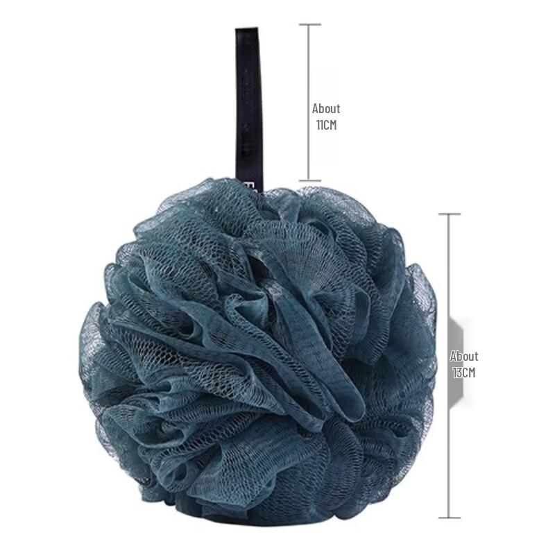 

Jiemengzhe Large Flocking Bath Loofah, Plain Blue (3-Pack)