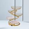 5 Tier Fruit Basket Bowl Fruits Stand Holder Organizer Storage Baskets Metal Wire