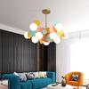 Nordic Colorful Multi-Head Pendant Lamp for Restaurants and Living Rooms