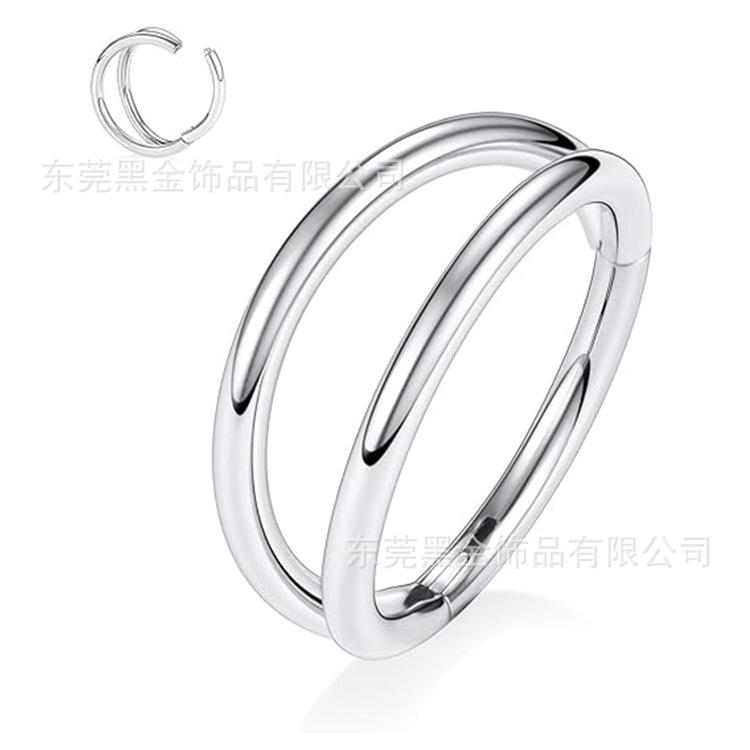 

Шарнирное отделение пряжка носовое кольцо сегментированное отверстие для прокола 316L медицинский бесшовный интерфейс ушные украшения