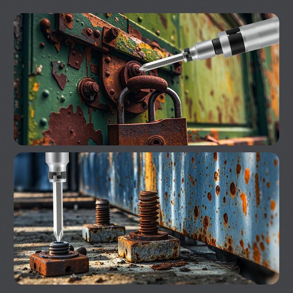 Set of Shock Impact Driver Screw Screw Screw Storage Case Mechanical Repair Home Appliance Repair Tool 13, Driver, Driver, Set, Removal, Sticky, Rust,