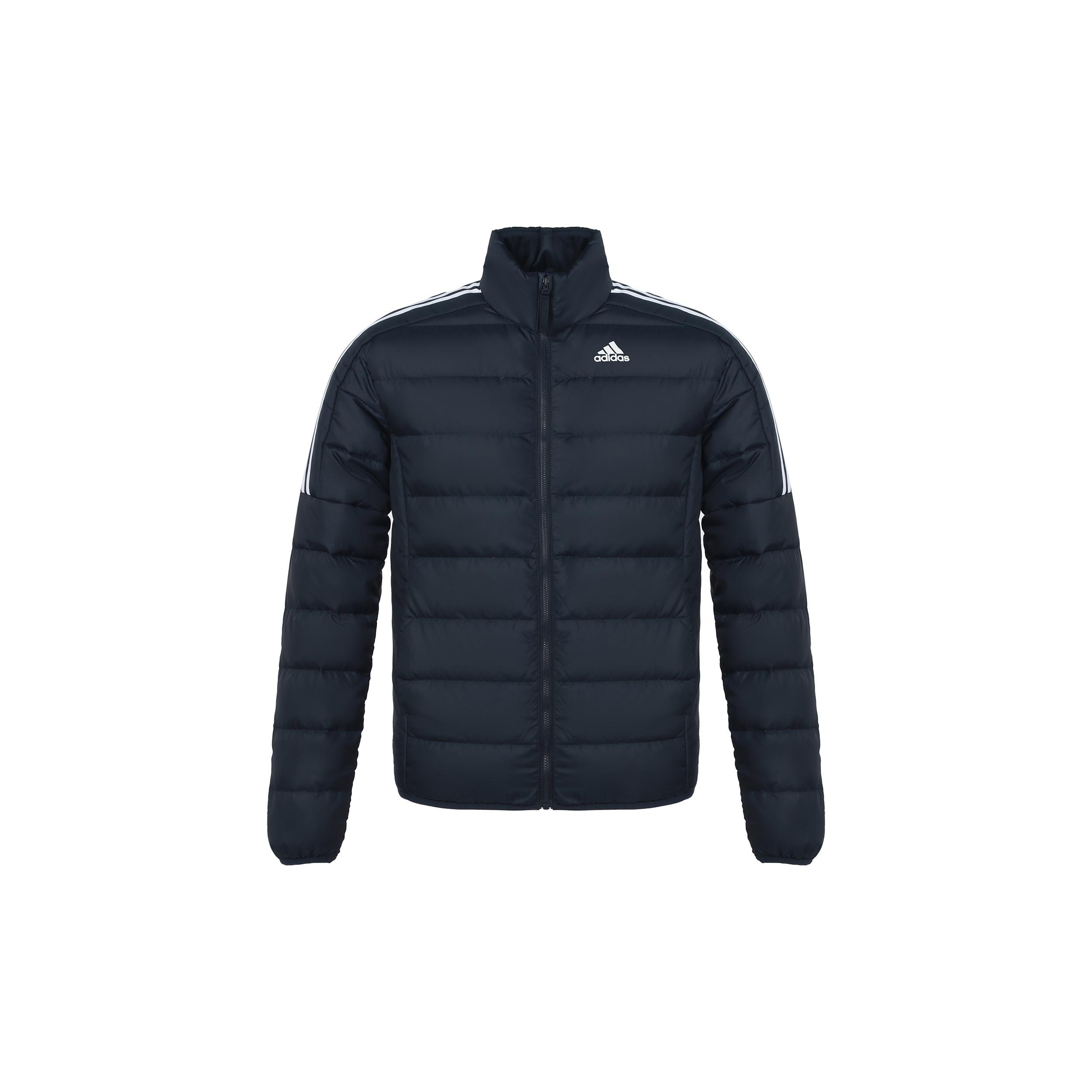 adidas Ess Down Logo Print, Warm, Casual Down Jacket Men s Legendary Ink Blue GH4594 S
