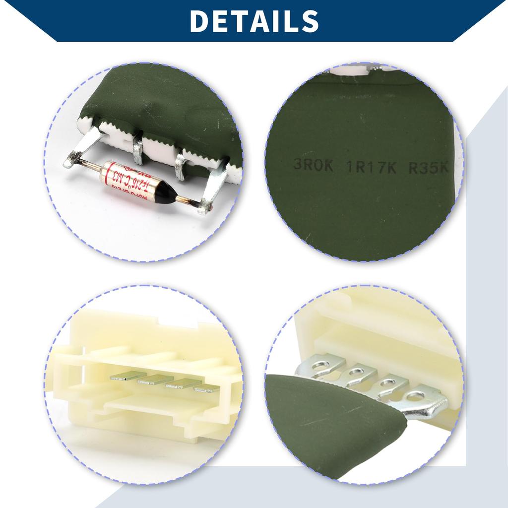 Hihaha No. 6001547488 HVAC Blower Motor Resistor/Inner Heater Blower Resistor for Dacia Duster 2010-2017/Durable/1 Piece