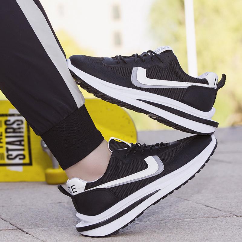 Men's Shoes 2025 Spring New Flying Woven Men's Shoes Sports Shoes Men's Korean Version Breathable Running Men's Shoes Mesh Casual Shoes