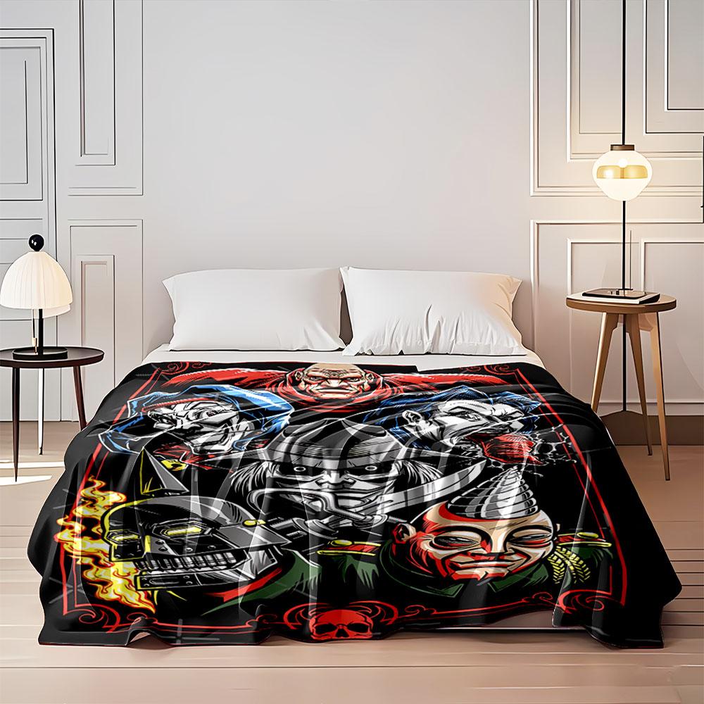 Horror Villains Art Blanket for All Seasons Blanket Lunch Break Throw Gift