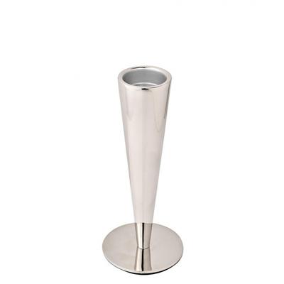 Hestia Tapered Polished Silver Tealight Holder - Medium