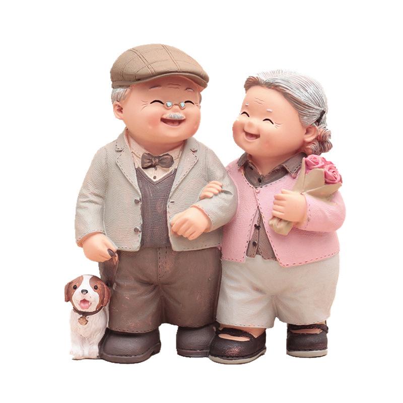 Hand in Hand Opa & Oma Nachtlicht Figur: Romantisches Jubiläums- oder Geburtstagsgeschenk