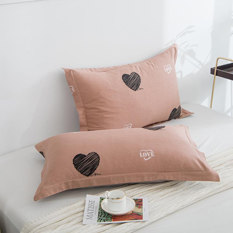2PCS 48cm×74cm Pillowcase Pair Pillowcase Flower Printed Pillowcase Student Pillowcase Pair