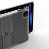 iPad Pro/Air/mini Tablet Protective Case with Pen Slot - Transparent White, Drop-proof, Stand Function