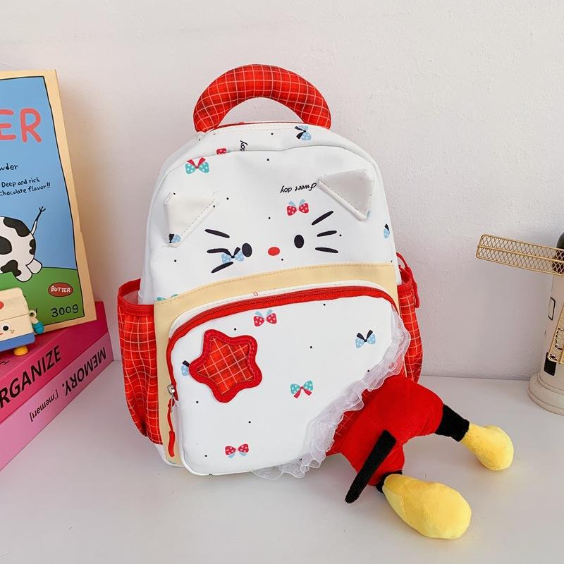 Schoolbag Cute Cartoon Cat Vitality Primary School Bag 1-1 Years Old Male and Female Treasure Summer Vacation Travel High Value Leisure Backpack