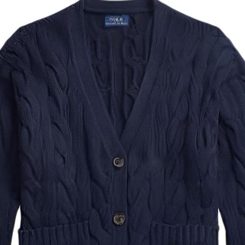 Polo Ralph Lauren SS23 Solid Cable Knit Sweater Women sweater Navy-Blue WMPOSWENDW20082-400