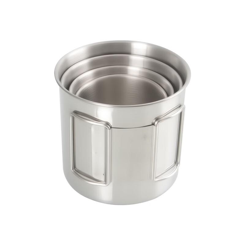 Cmaos Outdoor 4-Piece Stainless Steel Camping Mug Set