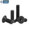 GUWANJI 12.9 Grade Blackened Alloy Steel Countersunk Hex Screws