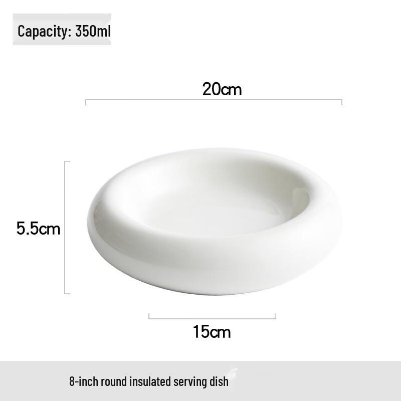 

Nordic French Gold Rim Ceramic Dinner Plate