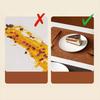 New Washed Square Placemat Double-Sided Wipeable PU Leather Placemats Heat Resistant Kitchen Table Mat Cowhide Pattern Placemat