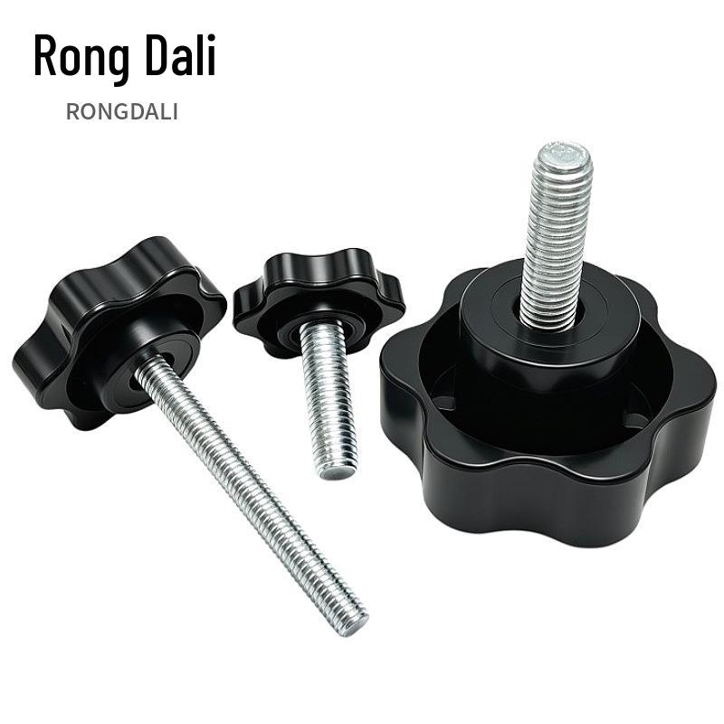 304 Stainless Steel Six-Star Handle Bolt with Plum Blossom Plastic Cap (M4, M5, M6, M8, M12)