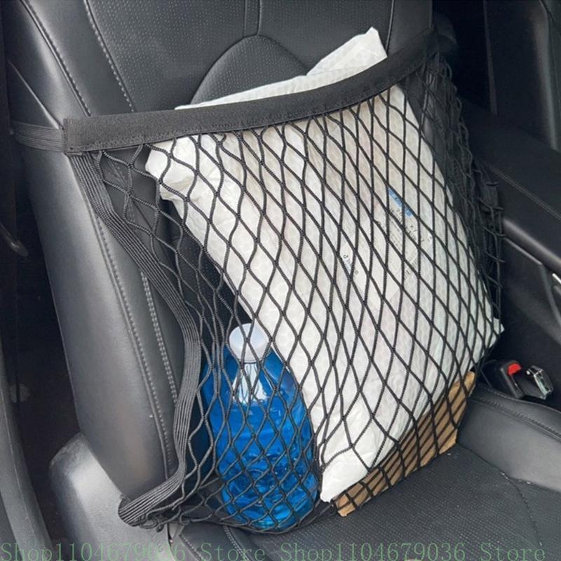 Front Organizers Versatile Car Net Elastic Car Organizers Car Bag Holder Conveniently Store and Access Your Items