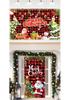 Christmas Nutcracker Couplets Door Curtain Flags | Festive Porch Decor