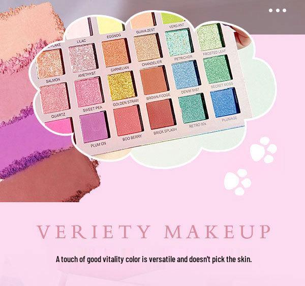 28-Color Glitter Sequin Eyeshadow Palette for Student Performances