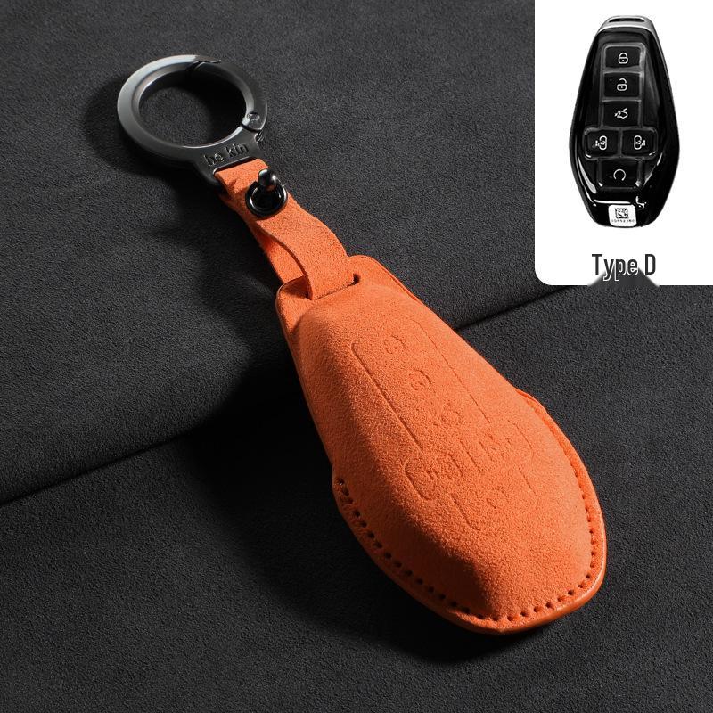 

Denza D9 Key Case: Suede Protective Shell with Buckle for 26 Models
