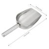 Stainless Steel Pet Food Scoop Food Grade Smooth Edge Cat Food Scoop Polished Surface Durable Dog Food Scoop Pet Food Storage