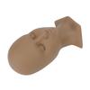 Eyelash Extensions Training Mannequin Head Soft Silicone Removable Eyelids Lifelike Practice Head Coffee(11.02 X 6.1 X
