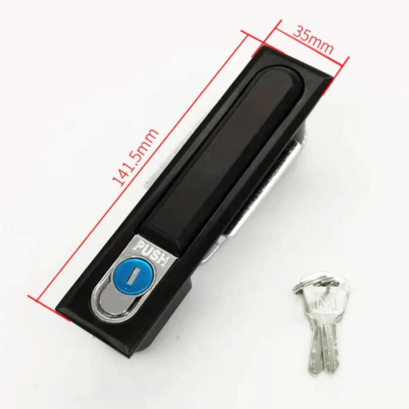 Ms490 Electric Cabinet Plane Lock Switch Electric Appliance Control Cabinet Lock Ms818 Toolbox Lock Ms480 Round Back Lock Haitan чёрный