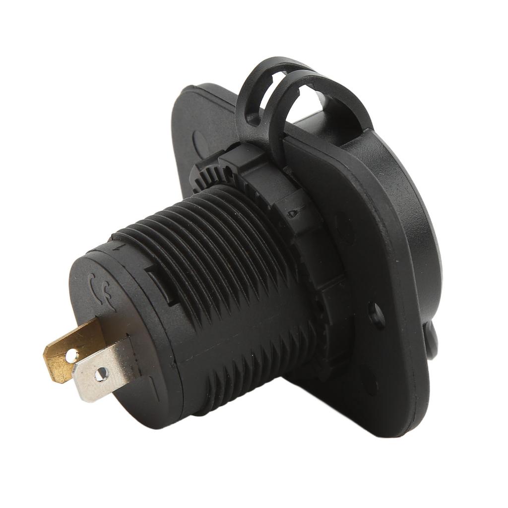 Dual Port Type C Car Charger with Waterproof Cover QC 3.0 PD 18W Universal for RV Boat SUV Sedan Mot