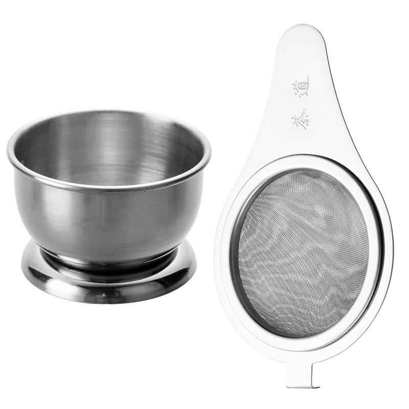Infuseur à thé réutilisable en acier inoxydable à mailles fines Théière Kungfu Passoire à feuilles de thé Ensemble Diffuseur d'épices Filtre Accessoires de cuisine