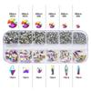 Electroplated Flat-Bottomed Nail Art Jewelry Glass Special-Shaped Rhinestone Set Nail Decoration Diy Jewelry Accessories