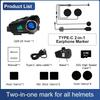 Q28 Kask motocyklowy Zestaw słuchawkowy Bluetooth i Kamera Bezprzewodowa HD 1080P Super Szerokokątny Obiektyw Wodoodporny Rejestrator Wideo WiFi Moto Jazda Narciarstwo Rejestrator