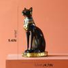 Creative Exotic Style Egyptian Cat Figurine Resin Handicraft. Practical Decorative Book Stand Candle Holder Soft Furnishing Gift.