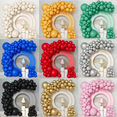 Solid Color Balloon Set Macaron Mute, Birthday Party Wedding Decor Balloon Chain Arch Arrangement